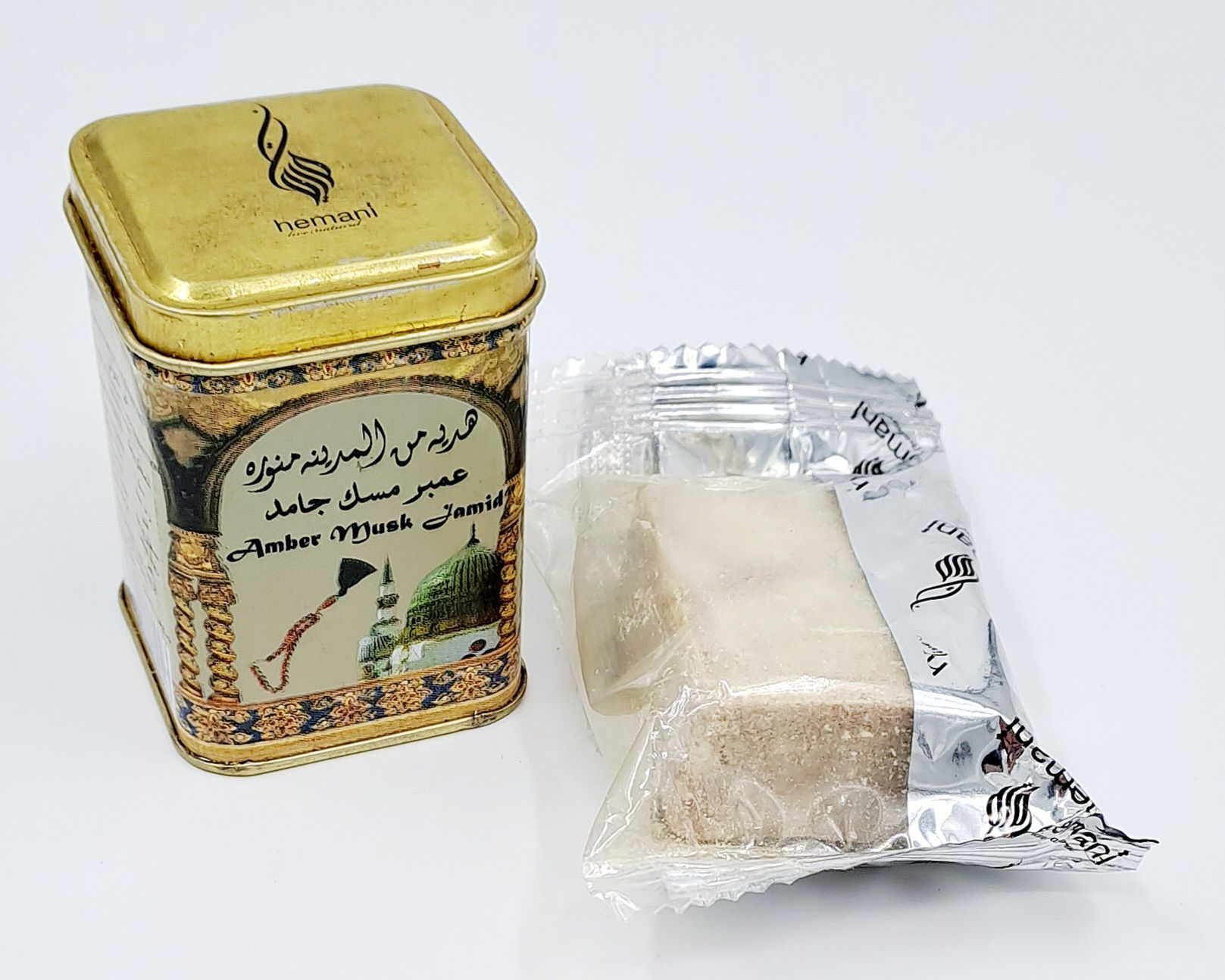 Amber musk jamid / Musk blanc solide - Hemani
